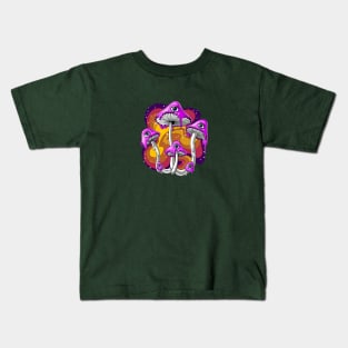 Magic Mushroom Psychdelic Kids T-Shirt